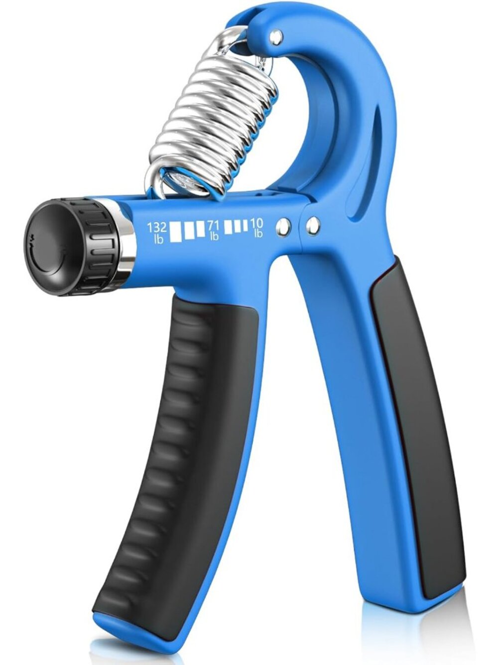 Adjustable Light Blue Hand Grip Strengthener 10-132 lbs Forearm Exerciser